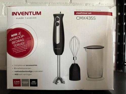 Zwarte Inventum staafmixer set CMX435S, Witgoed en Apparatuur, Keukenmixers, Nieuw, Minder dan 1 liter, 2 snelheden, Vaatwasserbestendig