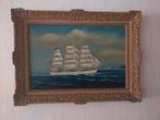 Schilderij: Zeilschip op volle zee, Antiek en Kunst, Ophalen of Verzenden