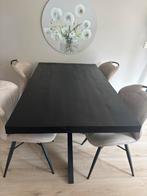 Eettafel mangohout, Huis en Inrichting, Ophalen, 50 tot 100 cm, Zo goed als nieuw, Vier personen