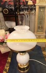 Tafellamp / grote olielamp antiek messing goud, Ophalen of Verzenden, Gebruikt, Overige materialen, Minder dan 50 cm