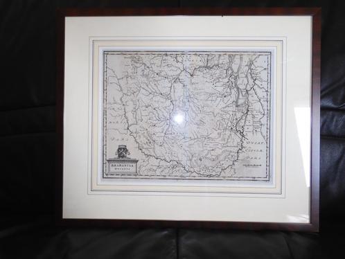 Hertogdom Brabant, Caspar Merian, 1654, Brabantia Ducatus, Boeken, Atlassen en Landkaarten, Gelezen, Landkaart, Nederland, Voor 1800