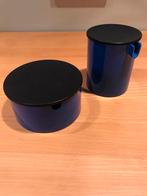 Stelton suikerpot en melkkannetje Erik Magnussen blauw, Overige materialen, Gebruikt, Overige typen, Ophalen of Verzenden