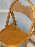 OTK klapstoelen 2x vintage retro folding chairs prijs p/stuk, Huis en Inrichting, Stoelen, Ophalen, Gebruikt, Twee, Bruin
