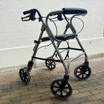 Opvouwbare rollator met rugleuning & 4 zwenkwielen €55,-, Ophalen, Opvouwbaar, Zo goed als nieuw