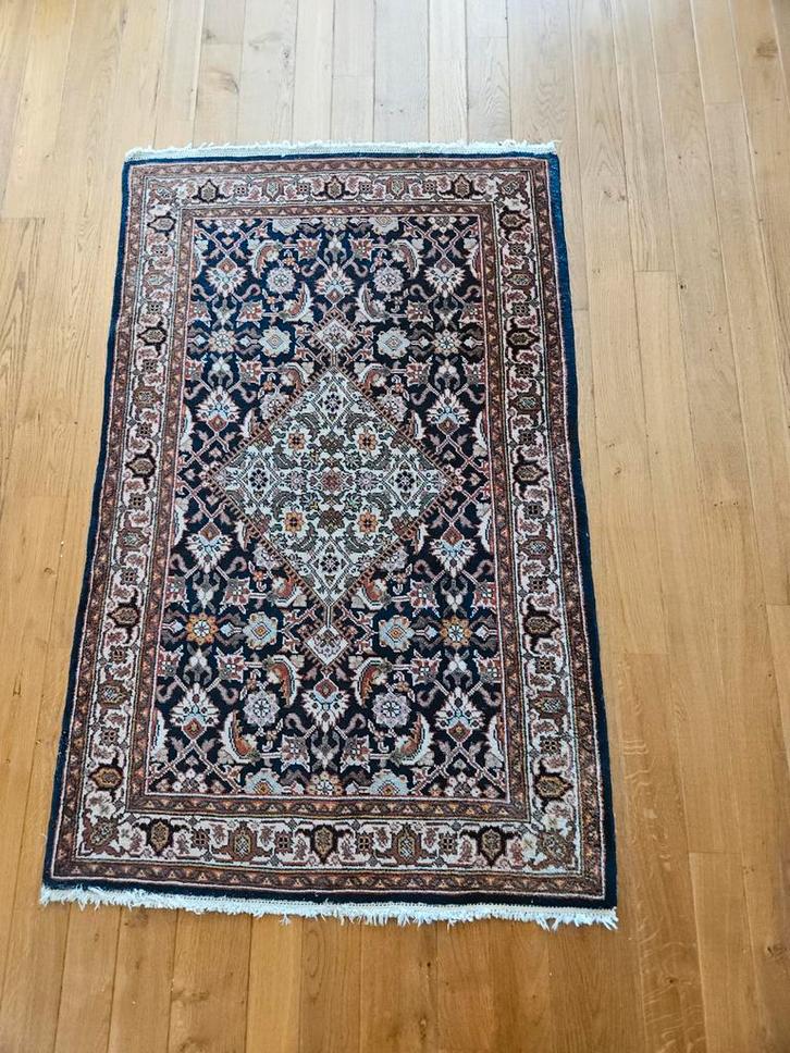 Perzisch tapijt - Blauw en beige, Huis en Inrichting, Stoffering | Tapijten en Kleden, Gebruikt, 50 tot 100 cm, 100 tot 150 cm