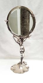 Art Nouveau - Tafelspiegel - Argentor., Antiek en Kunst, Antiek | Spiegels, Ophalen of Verzenden, Overige vormen, Minder dan 50 cm