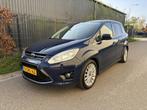 Ford Grand C-Max 1.0 Titanium / AIRCO / NAVI / 6 PERSOONS, Auto's, Voorwielaandrijving, Blauw, Origineel Nederlands, Handgeschakeld