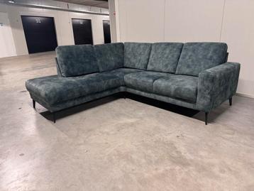 ZGAN Prachtige Hoekbank Blauw/ Groen GRATIS BEZORGING beschikbaar voor biedingen