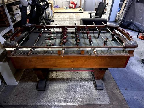 voetbaltafel antiek spelers met originele ballen, Antiek en Kunst, Antiek | Speelgoed, Ophalen of Verzenden