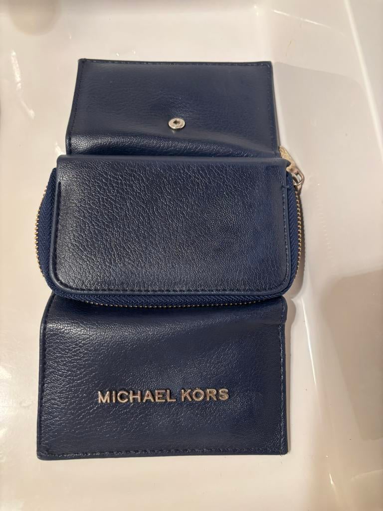 Michael kors portemonnee rits kapot, Ophalen of Verzenden, Blauw