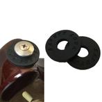 2pcs (bass)guitar strap locks rubber black, Moku Custom Guitars, Nieuw, 4613CB, Ophalen of Verzenden