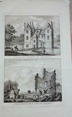 64 / Spangen het Huis Kopergravure Bendorp 18e eeuw, Antiek en Kunst, Kunst | Etsen en Gravures, Ophalen of Verzenden