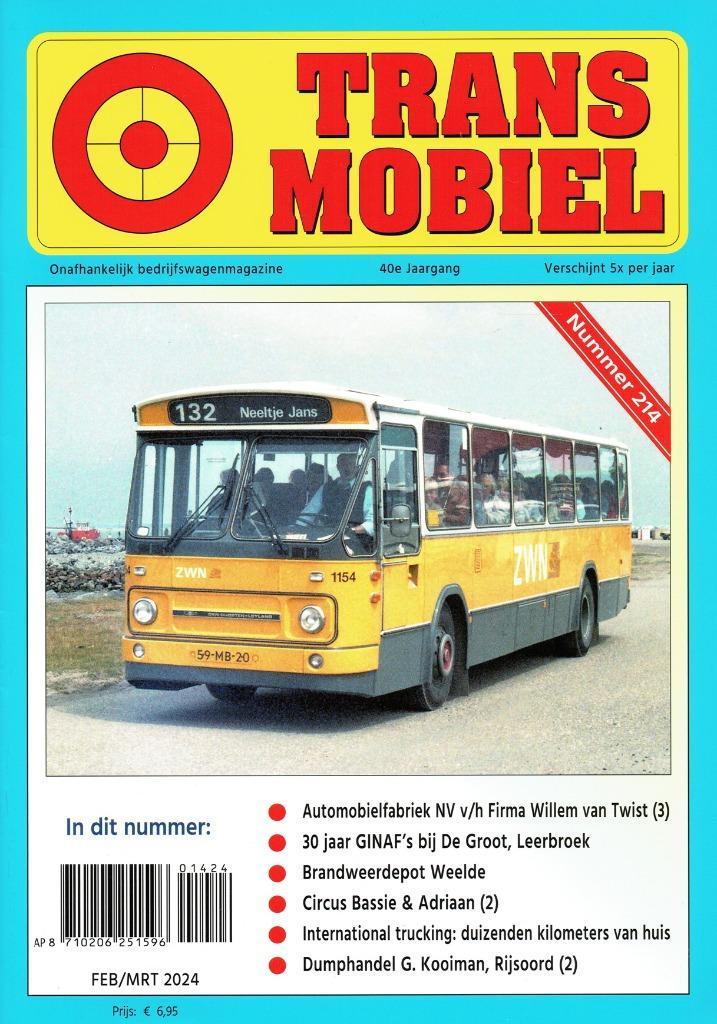 Transmobiel 2024 nr. 214, Boeken, Auto's | Folders en Tijdschriften, Zo goed als nieuw, Algemeen, Verzenden