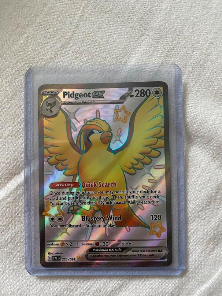 Pidgeot EX en Pidgey Shiny, Hobby en Vrije tijd, Verzamelkaartspellen | Pokémon, Nieuw, Losse kaart, Foil, Ophalen of Verzenden