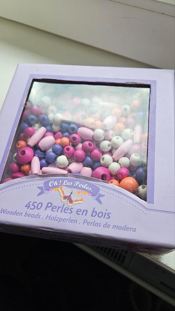 Djeco Houten Rijkralen - Creatief Speelgoed, Hobby en Vrije tijd, Kralen en Sieraden maken, Zo goed als nieuw, Kraal, Ophalen