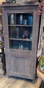 DRIFTWOOD VITRINEKAST, Ophalen, Nvg, Glas, 25 tot 50 cm