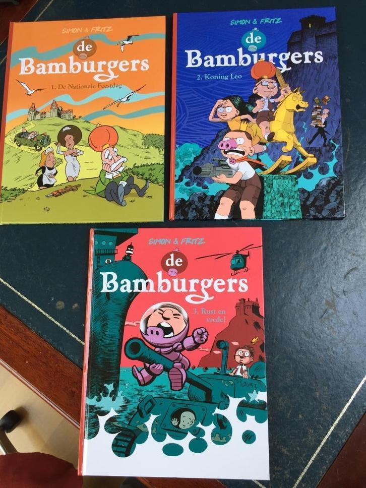 De Bamburgers deel 1-2-3 Complete serie Simon & Frits., Boeken, Stripboeken, Zo goed als nieuw, Complete serie of reeks, Ophalen of Verzenden