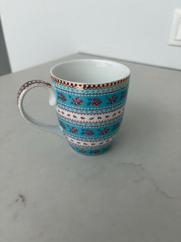 Theemok PIP - Blauw met Bloemen beschikbaar voor biedingen