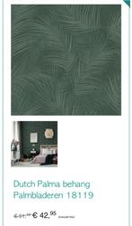 Dutch wallcoverings palma 18119, Ophalen of Verzenden, Groen