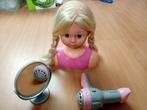 kappop / make-up pop met fohn en spiegel, Kinderen en Baby's, Speelgoed | Poppen, Ophalen