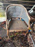 Vintage Rietstoel, Huis en Inrichting, Stoelen, Gebruikt, Bruin, Ophalen of Verzenden, Eén