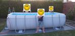 Mooi groot zwembad van bestway power steel 4 x 2 meter, Ophalen, 200 tot 300 cm, 80 tot 120 cm, Zo goed als nieuw