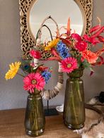 Raamvazen met Luxe Zijden bloemen Set Zijde Compleet, Ophalen of Verzenden, Nieuw