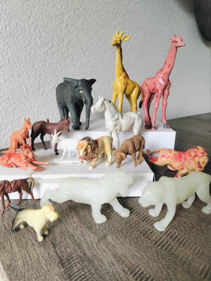 Retro Speelgoed Dieren Set, Antiek en Kunst, Antiek | Speelgoed, Ophalen of Verzenden