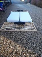 2 elektrisch verstelbare lattenbodems en 2 matrassen  90X210, Ophalen, Gebruikt, 90 cm, 210 cm