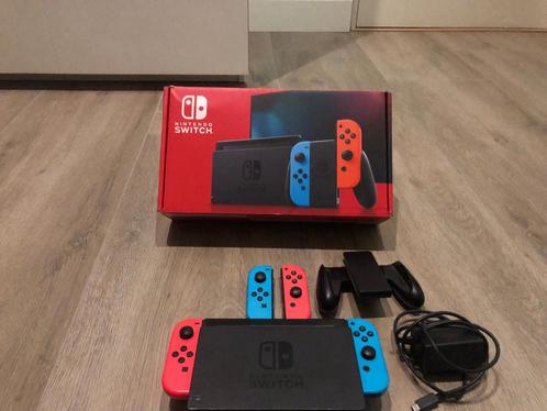 Nintendo switch, Spelcomputers en Games, Spelcomputers | Nintendo Switch, Zo goed als nieuw, Switch Original, Met 2 controllers