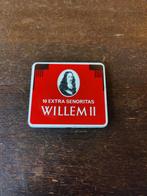 Vintage Sigarenblikje Willem II Extra Señoritas - Rood - Voo, Ophalen of Verzenden, Zo goed als nieuw, Overige