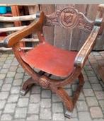 Antieke konings stoel I.z.g.s., Antiek en Kunst, Antiek | Meubels | Stoelen en Banken, Ophalen