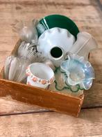 Diverse glazen lampenkapjes glas kapje lamp, Ophalen