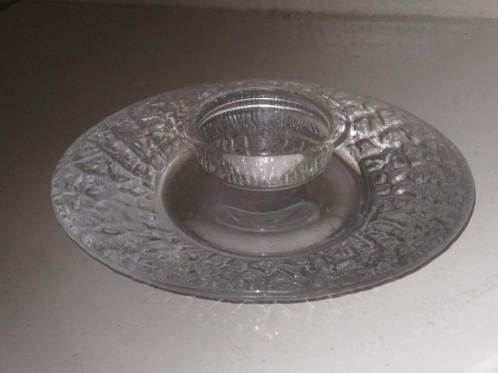 Orrefors Sweden Discus Votive Candle Lars Hellsten, Antiek en Kunst, Antiek | Glas en Kristal, Ophalen