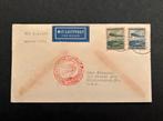 Envelop Vervoerd met Zeppeling Hindenburg, 1936, Ophalen of Verzenden, Kaart, Foto of Prent