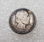 25 cent 1849 Willem III, Postzegels en Munten, Munten | Nederland, Zilver, Koning Willem III, Losse munt, 25 cent