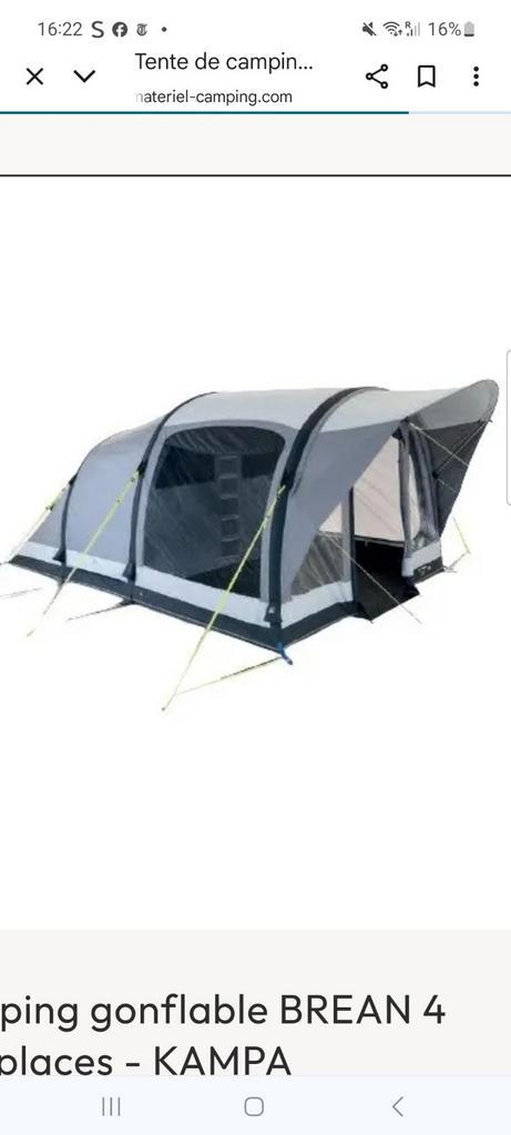 Kampa Brean 4 classic pro air, Caravans en Kamperen, Tenten, Zo goed als nieuw, Ophalen of Verzenden