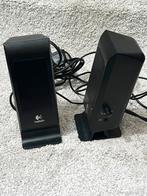 Logitech S-100 Zwarte Speakers - Goed Werkend, Computers en Software, Pc speakers, Ophalen of Verzenden, Gebruikt