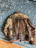 Levi’s leather trucker small, Ophalen of Verzenden, Gedragen, Maat 46 (S) of kleiner, Blauw