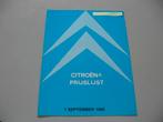 CITR 158 Citroën prijslijst 1 september 1980, Ophalen of Verzenden, Zo goed als nieuw, Citroën