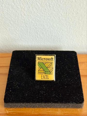 Microsoft Excel Vintage Pin Zeldzaam 1990’s beschikbaar voor biedingen