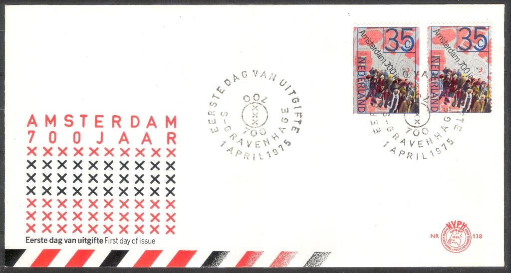 E138 - Amsterdam 700 jaar, Postzegels en Munten, Verzenden, Onbeschreven, Nederland