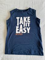 Nieuwe blauwe singlet van Wibra maat 110/116, Nieuw, Ophalen of Verzenden, Shirt of Longsleeve, Jongen