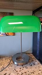 BUREAULAMP CHROOM, Huis en Inrichting, Lampen | Tafellampen, Ophalen, Gebruikt, Glas, Minder dan 50 cm