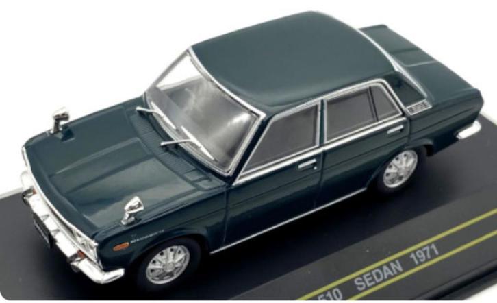 Datsun 510 Sedan 1971 Groen Model 1/43 First:43, Hobby en Vrije tijd, Modelauto's | 1:43, Nieuw, Auto, Overige merken, Ophalen of Verzenden