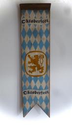 Handgeschilderd houten Oktoberfest vaandel / Biergarten, Ophalen of Verzenden, Zo goed als nieuw