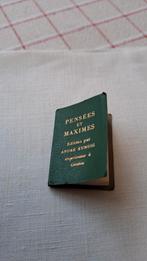 MINIATUUR BOEKJE ANDRÉ KUNDIG GENÈVE- PENSEES ET MAXIMES, Verzenden