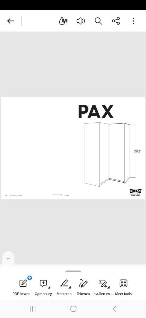 Gratis Ikea Pax hoekkast, Huis en Inrichting, Kasten | Kledingkasten, Gebruikt, 200 cm of meer, 100 tot 150 cm, 50 tot 75 cm, Met deur(en)