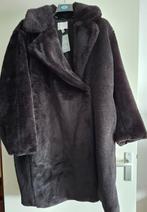 Nieuwe Zwarte jas van teddy stof, Nieuw, H&M, Maat 46/48 (XL) of groter, Zwart