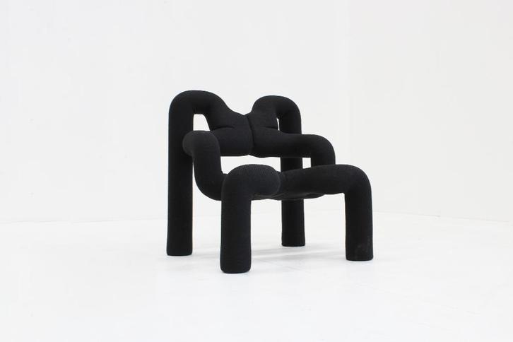 Vintage Varier Stokke Ekstrem fauteuil, Huis en Inrichting, Fauteuils, Gebruikt, Stof, 50 tot 75 cm, 75 tot 100 cm, Ophalen
